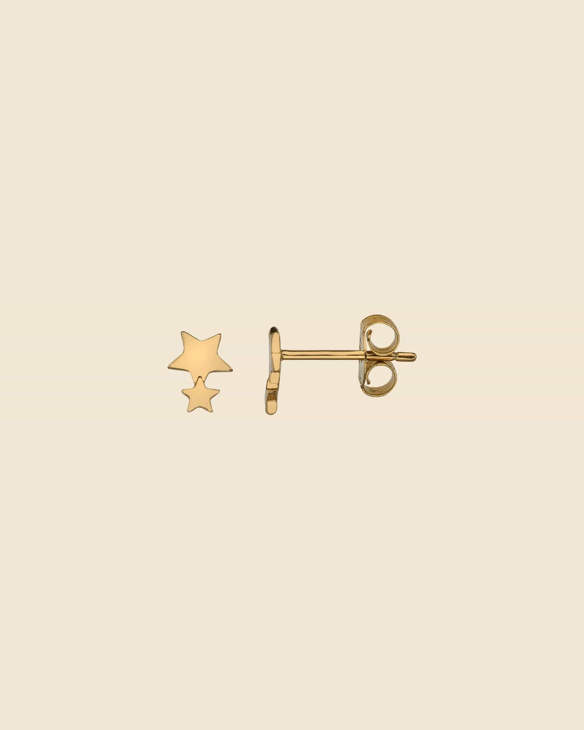 Gold Plated Double Star Studs