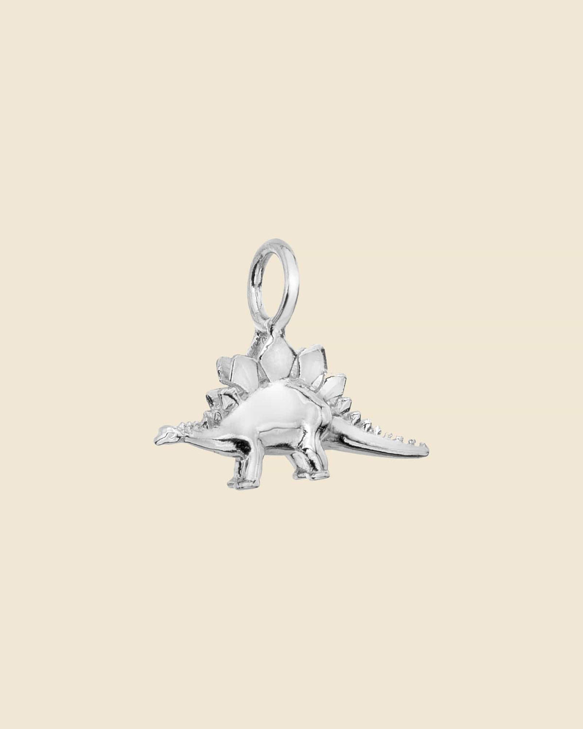 Sterling Silver Mini Stegosaurus Pendant