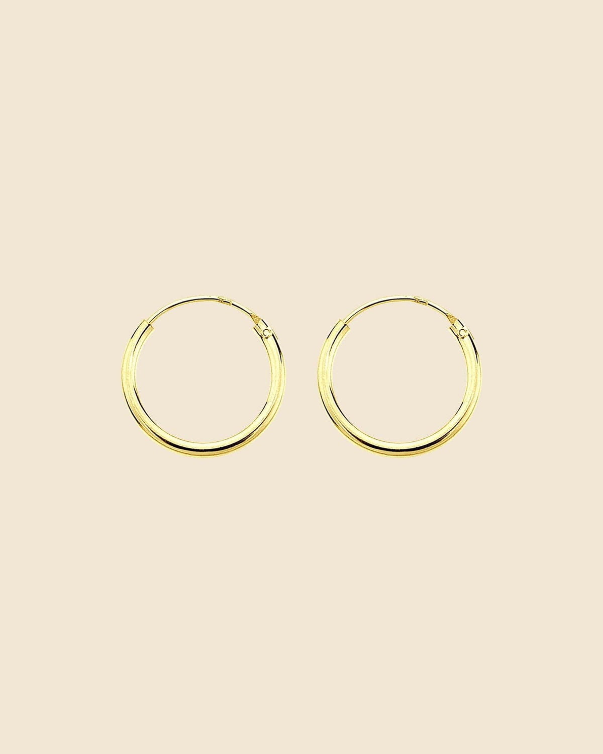 Gold Plated 12mm Hoops