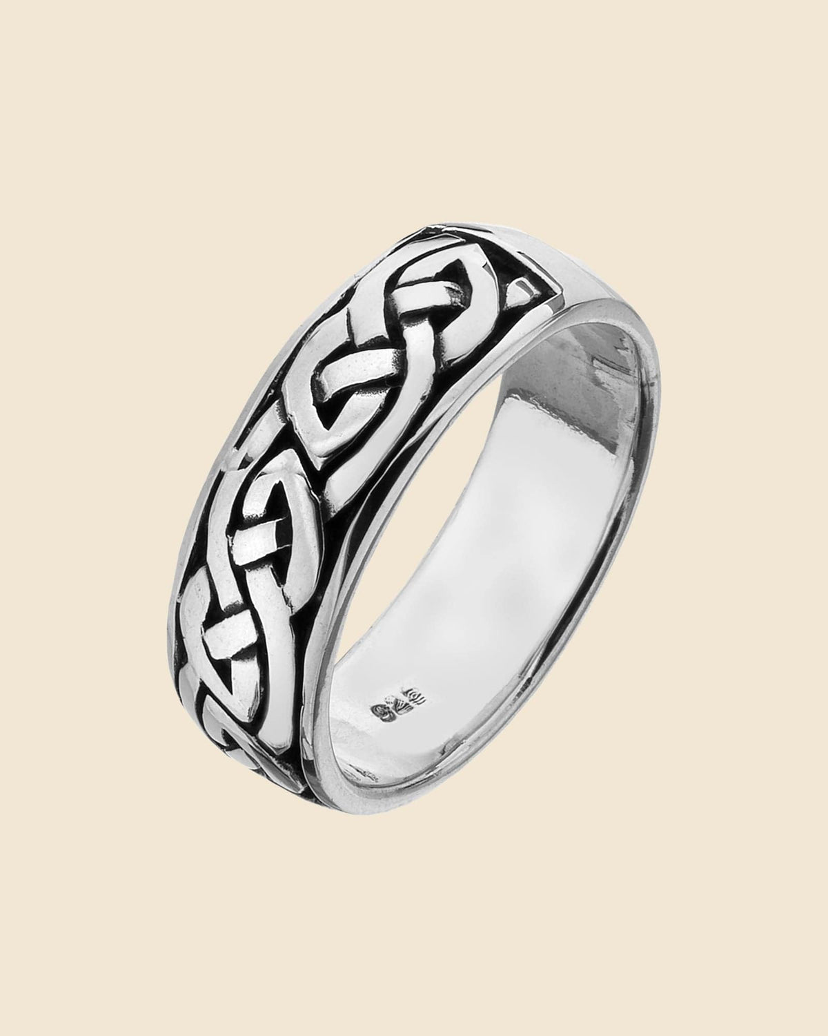 Sterling Silver Celtic Men'S Ring